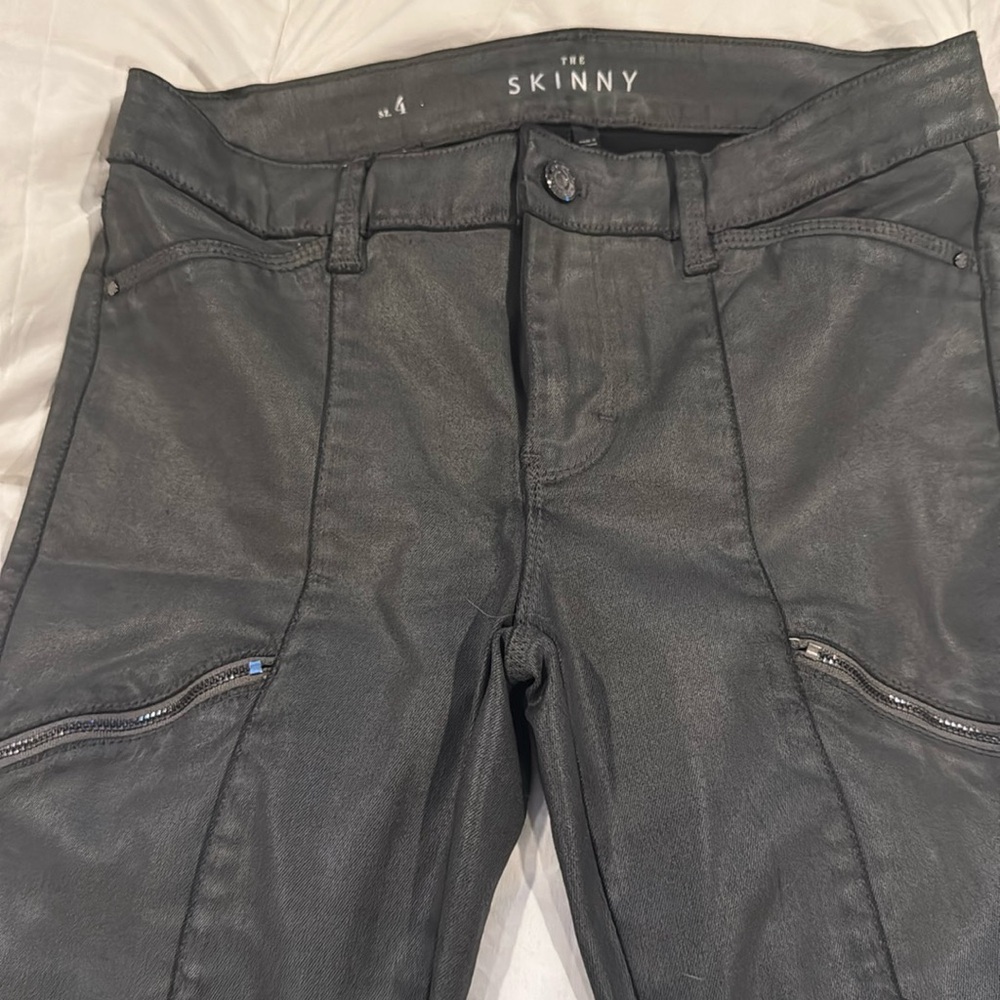 Charcoal skinny leg pants